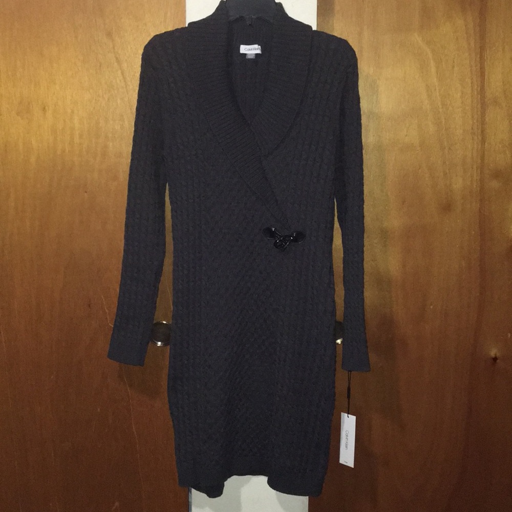 🔘NWT Calvin Klein Ribbed Sweater Dress